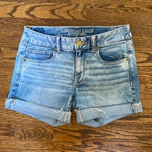 American Eagle Women’s midi jean shorts